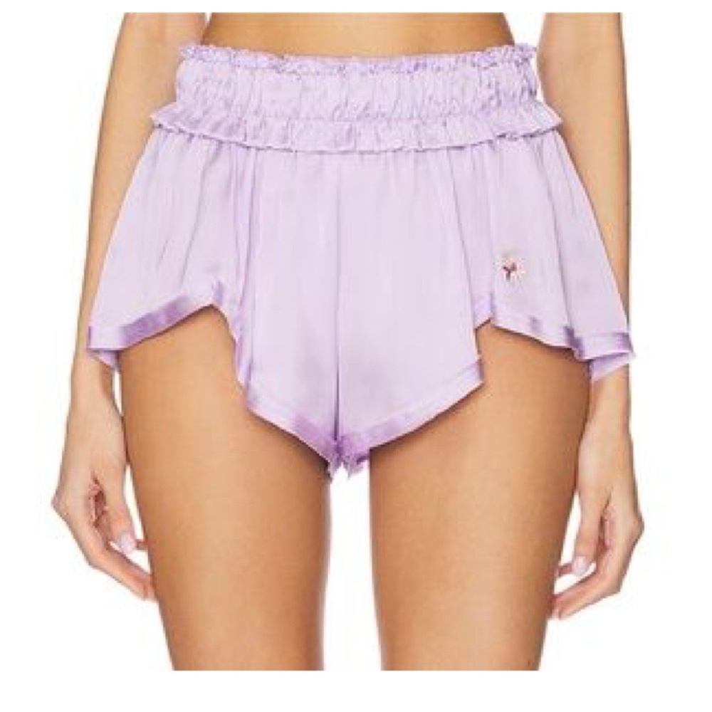 ❗️SOLD❗️NEW! Free people Like Honey PJ shorts💜 - Picture 3 of 6